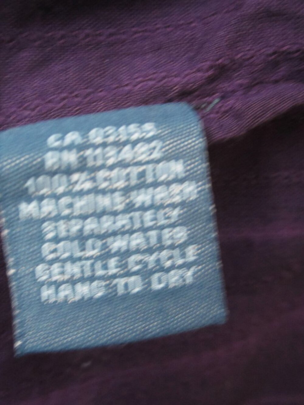 April Cornell Purple Size XS Dress Embroidered 3/4 Short Sleeve Tie Back Belt - Picture 12 of 13